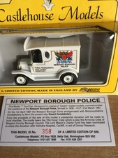 LLEDO CASTLEHOUSE  PROMOTIONAL  FORD MODEL T VAN NEWPORT POLICE Ltd Ed