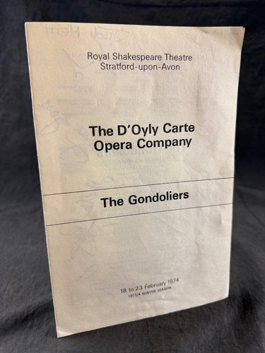 1974 oyly carte opera - carte,
