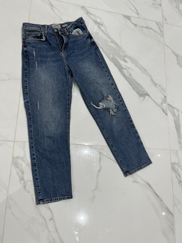 Straight ripped jeans - ripped,