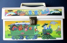 VINTAGE LOOK LISTEN PLAY & LEARN LITTLE STORY TELLER CASSETTE TAPES SET IN CASE