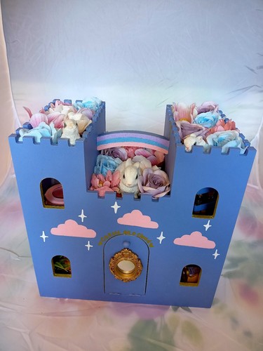 Unique hand made wooden - , castle
