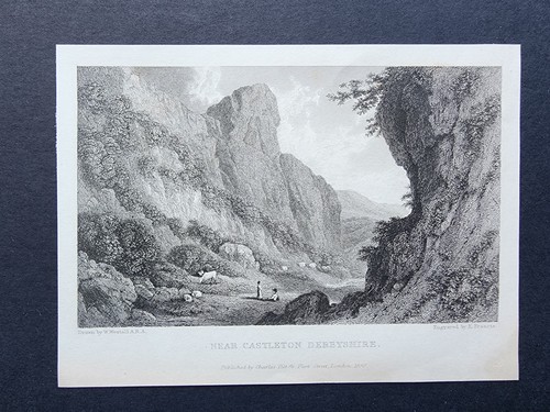 Antique 1830 print near - 1830,