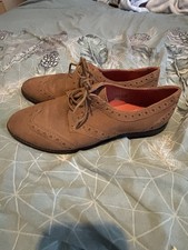 Ladies Moshulu leather Suede brogue-style oxford shoes in a Brown / Tan Size  7