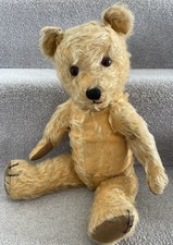 Antique Vintage Chiltern British Mohair Teddy Bear For TLC