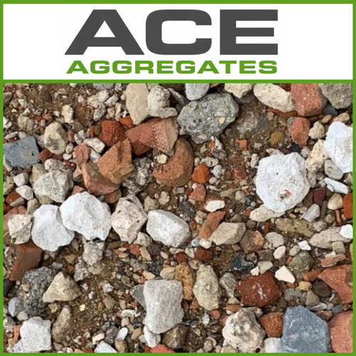 Crushed concrete sub - crushed,