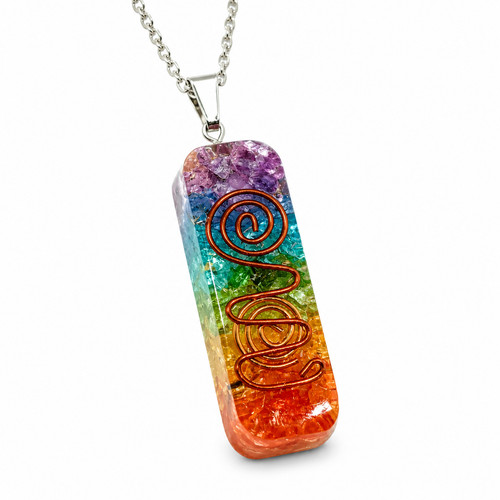 Orgonite chakra pendant - chakra,