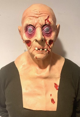 Creepy scary zombie latex mask - zombie,