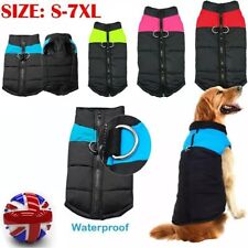 Pet Vest Warm Jacket Puppy Dog Waterproof Clothes Small/Large Winter Padded Coat