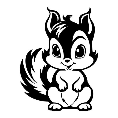 Cartoon squirrel vinyl - cartoon,