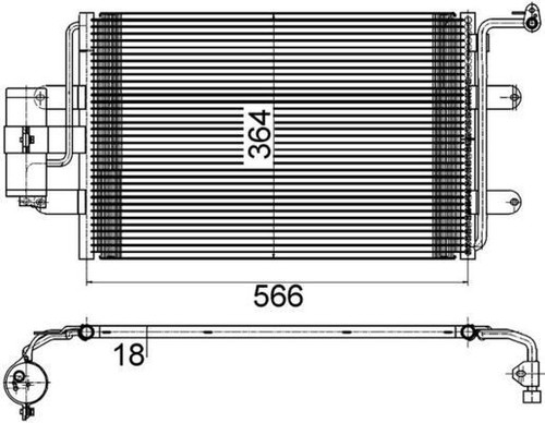 Mahle ac180000s condenser - ac180000s,