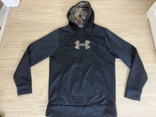 Under Armour Pullover Hoodie Mens S Camo Storm1 Realtree Hunting Outdoor Fleece