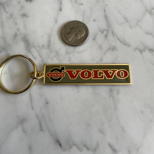 Gold plated enamel volvo - gold,