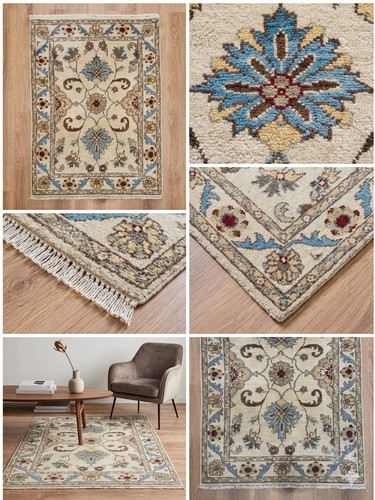 Handmade floral afghan rug - handmade,