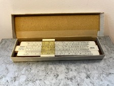 Vintage Unique Slide Rule Code U 1/2 1940s/1950s. With Original Box