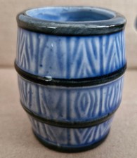 Vintage Stoneware Barrel Blue
