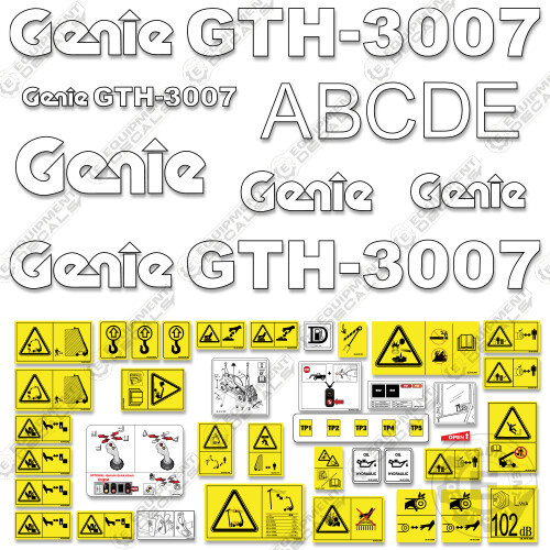 Fits genie gth3007 - genie, decal