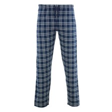 ENRICO Mens Flannel Pyjamas Rich Cotton Woven Check PJ Bottoms Warm Lounge Pants