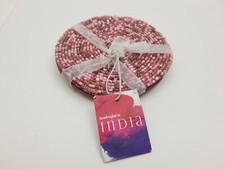 Beaded Cloth Round Coasters ~