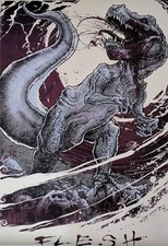 Godmachine Flesh T-Rex Variant Limited Edition Print nt Jurassic Park