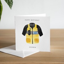 Personalised Police Birthday Card Handmade Policeman Birthday Card Policewoman