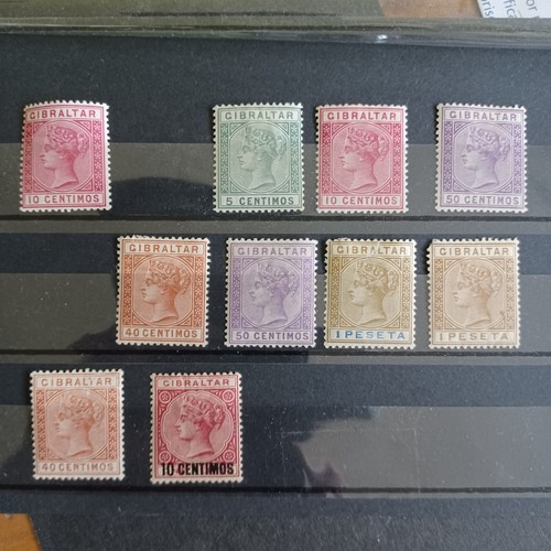 Gibraltar edw vii gv gvi - gibraltar, qv,edw