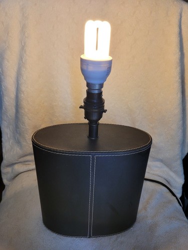 Black faux leather bound - bound, table