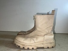 ZARA GIRLS CREAM FAUX LEATHER