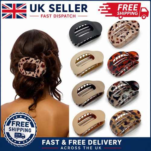 4pcs flat hair - hair, clips
