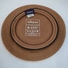 Kangol Beret Light Brown Pure New Wool, New