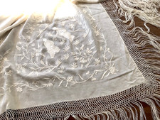 Antique Oriental Silk Shawl