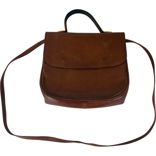Vintage leather crossbody bag - crossbody,