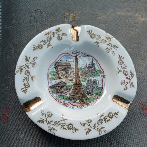 Vintage gold limoges ashtray - vintage,
