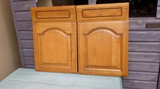 pair solid medium oak kitchen