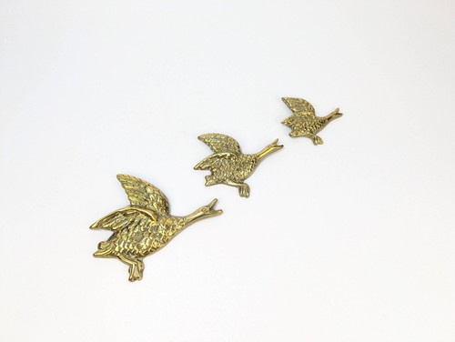 Vintage set brass flying - of, 3