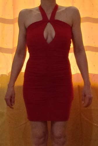 Short burgundy dress prom - burgundy, dress,