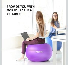 55cm Purple Yoga Pro Ball FREE