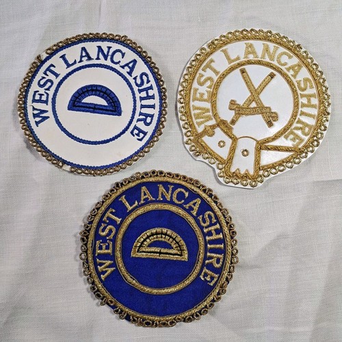 Masonic apron badges west - masonic,