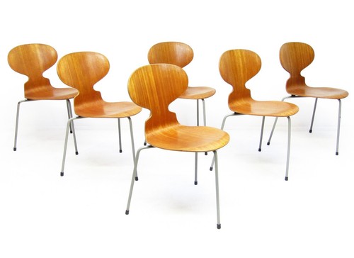 Six 1950s danish ant chairs - 1950s,