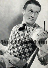 Knitting Pattern Vintage 1940s Men's Slipover/Sleeveless Pullover. Plaid/Checks