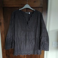 Mint Velvet Grey Lined Top