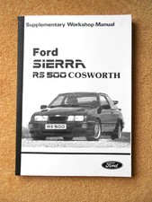RS500 FORD SIERRA RS 500 COSWORTH SUPPLEMENTARY  WORKSHOP SERVICE REPAIR MANUAL