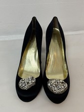 Freya Rose Black Leather Satin
