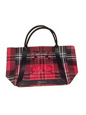 Victorias Secret Womens Tote Bag Handbag Red Tartan