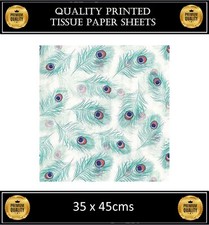 Peacock Feathers Tissue Paper