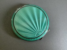 Turquoise Guilloche Enamel on