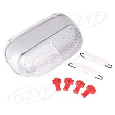 For Kawasaki ZZR250/600 ZX600E ZX-11 Clear LED Tail Light Brake Turn Signal Lamp