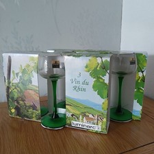 Luminarc Wine Glasses Green