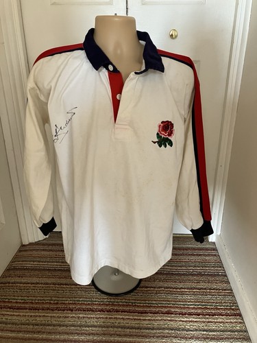 England rugby match wornshirt - england,