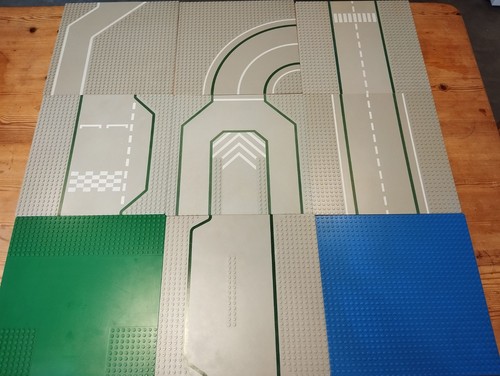 Lego town vintage baseplates - town,