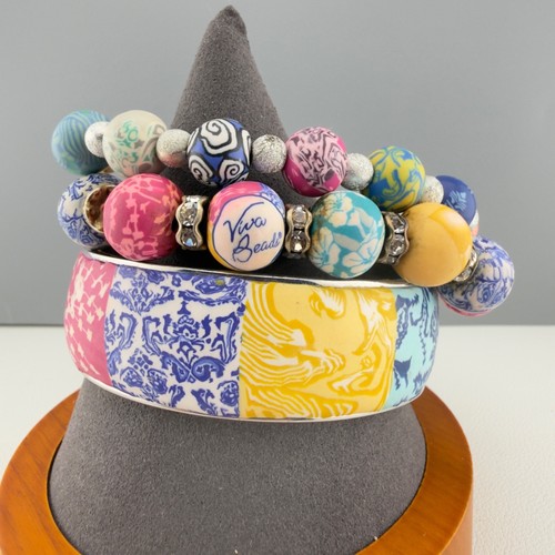 Viva beads colorful polymer - beads,